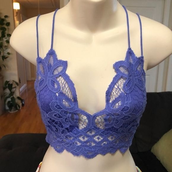 Free People Tops - NWT XS PURPLE FREE PEOPLE CROCHET LACE BRALETTE ADJUSTABLE STRAPS